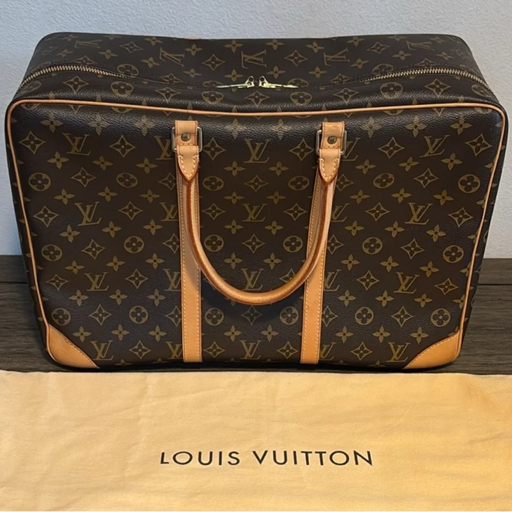EUC [Louis Vuitton] Authentic Sirius 45 Travel Carryon Suitcase Bag Briefcase - Picture 3 of 16